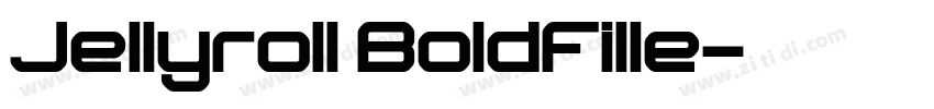 Jellyroll BoldFille字体转换